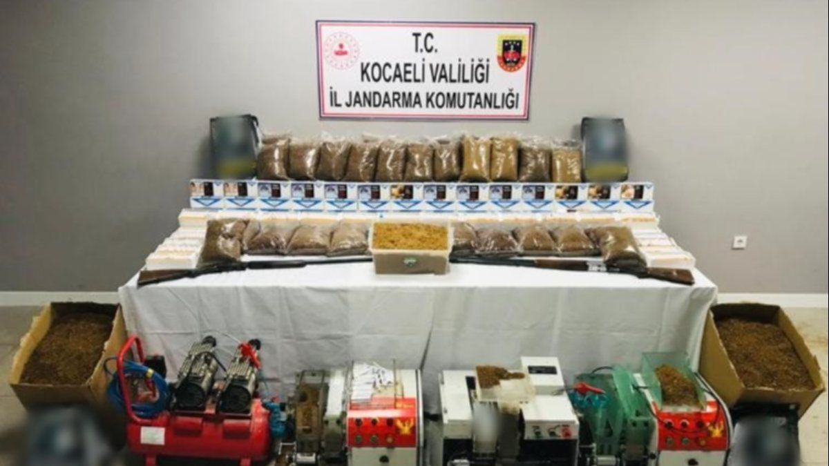 Kocaeli'de binlerce makaron ele geçirildi