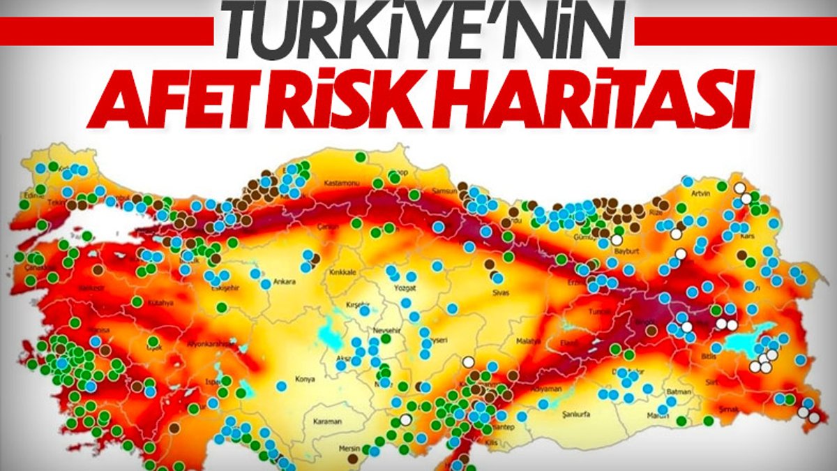Türkiye'nin afet risk haritası, AFAD tarafından çıkarıldı