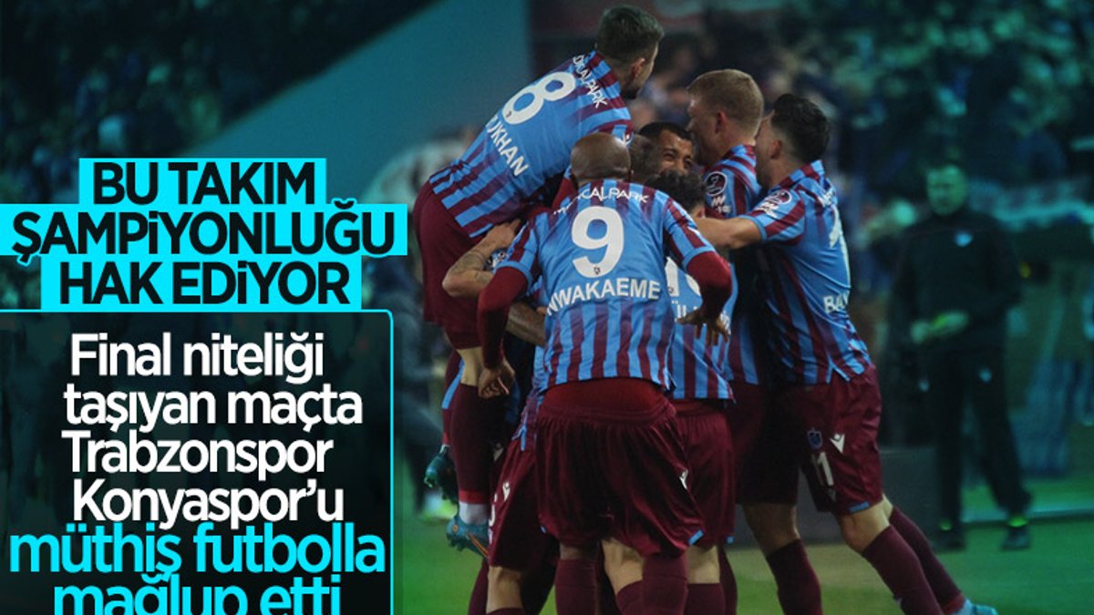 Trabzonspor, Konyaspor'u mağlup etti