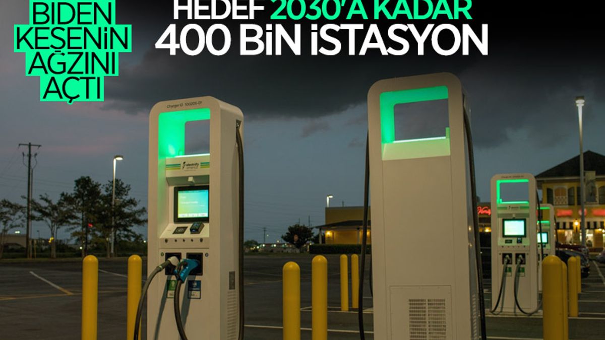 ABD, 2030a kadar 400 bin elektrikli araç şarj istasyonu kuracak