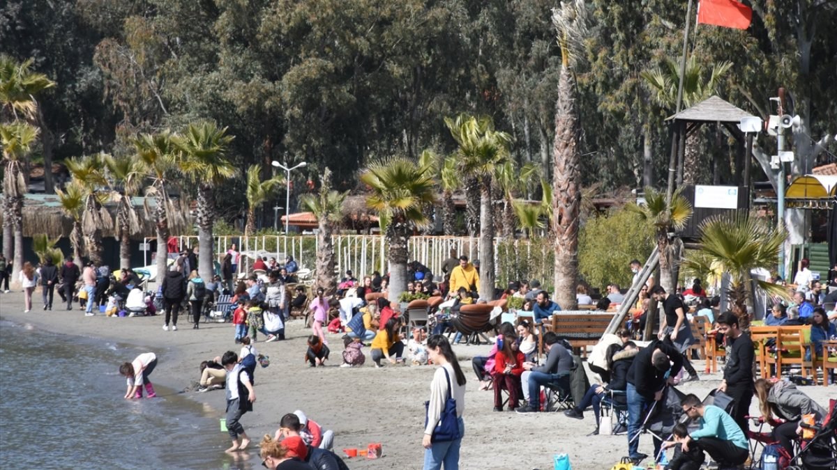 Muğla sahillerinde güneşli hava yoğunluğu