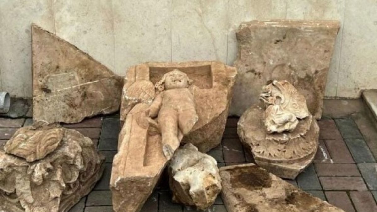 Manisa'da 'Eros bebek' heykeli ele geçirildi