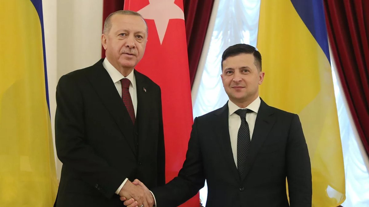 Cumhurbaşkanı Erdoğan, Vladimir Zelenskiy ile görüştü