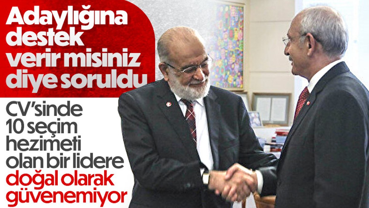 Temel Karamollaoğlu, Kemal Kılıçdaroğlu'nun adaylığına şüpheyle bakıyor