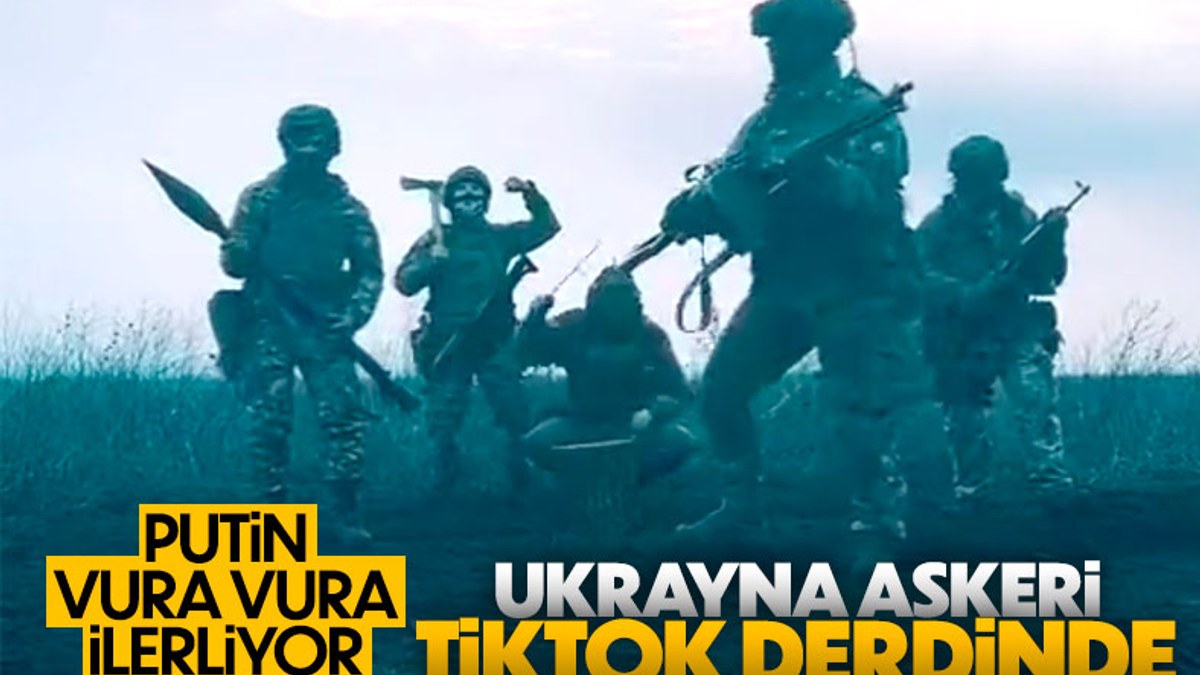 Ukrayna askeri, dans ederek TikTok çekti