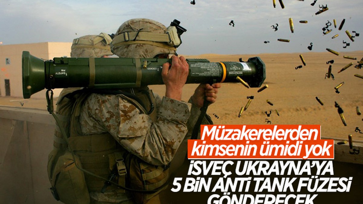 İsveç, Ukrayna'ya anti-tank silahları gönderiyor