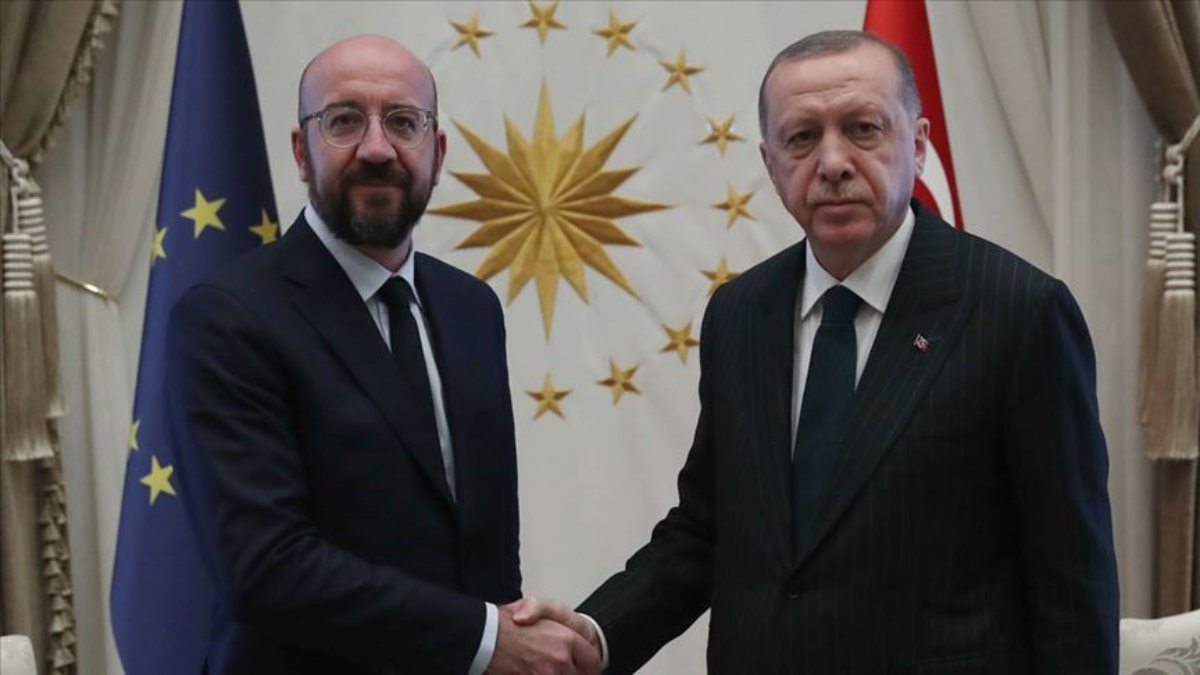 Cumhurbaşkanı Erdoğan, Charles Michel ile görüştü