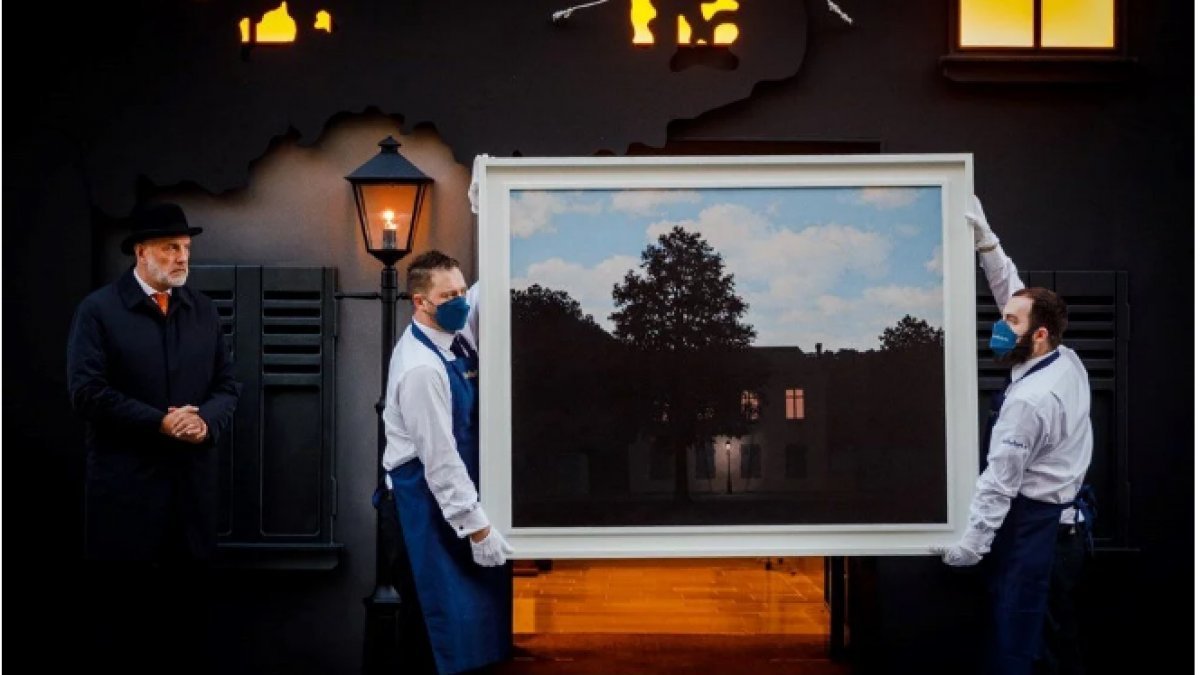 Belçikalı ressam Rene Magritte'in bir tablosu, 80 milyona satıldı