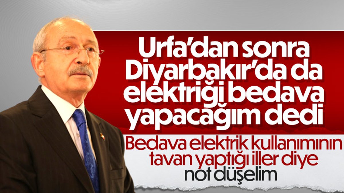 Kemal Kılıçdaroğlu: Diyarbakır'da da elektriği bedava vereceğiz