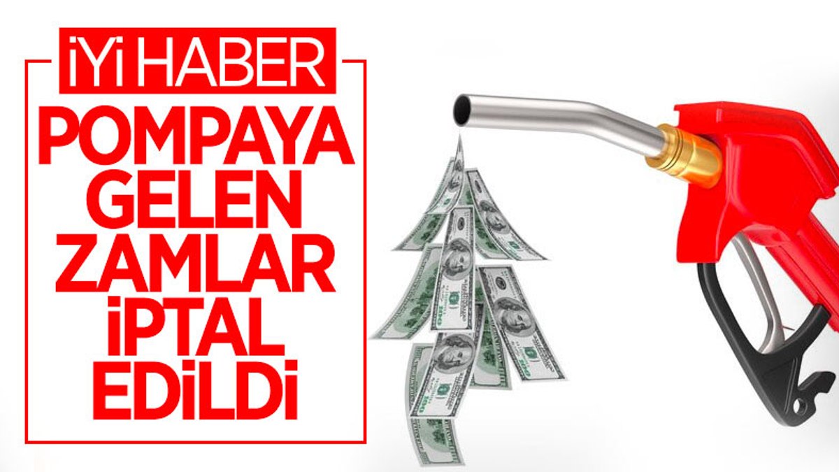 Benzin ve motorine bugün gelen zamlar iptal edildi