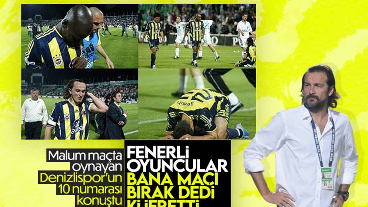 Yusuf Şimşek, Denizlispor-Fenerbahçe maçını anlattı