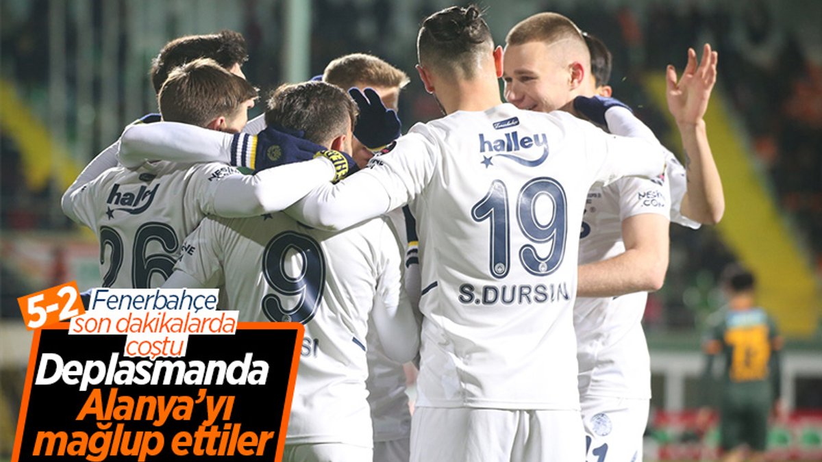 Fenerbahçe, Alanyaspor'u 5 golle mağlup etti
