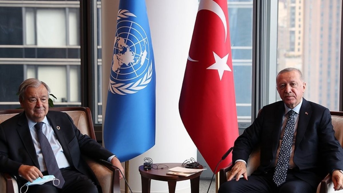 Cumhurbaşkanı Erdoğan, BM Genel Sekreteri Guterres ile görüştü
