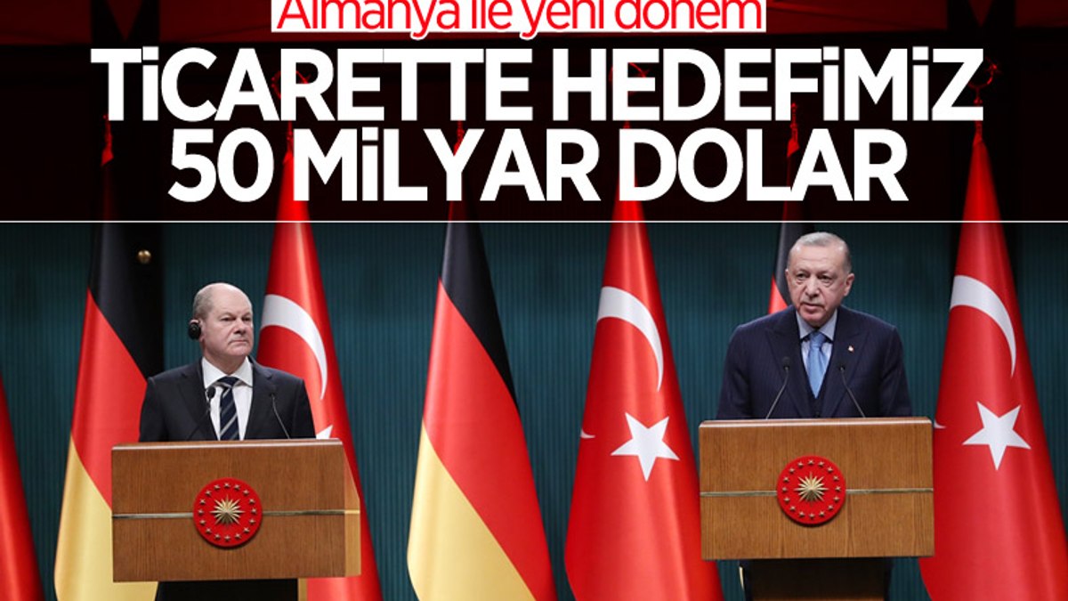 Cumhurbaşkanı Erdoğandan Almanya Başbakanı ile ortak açıklama
