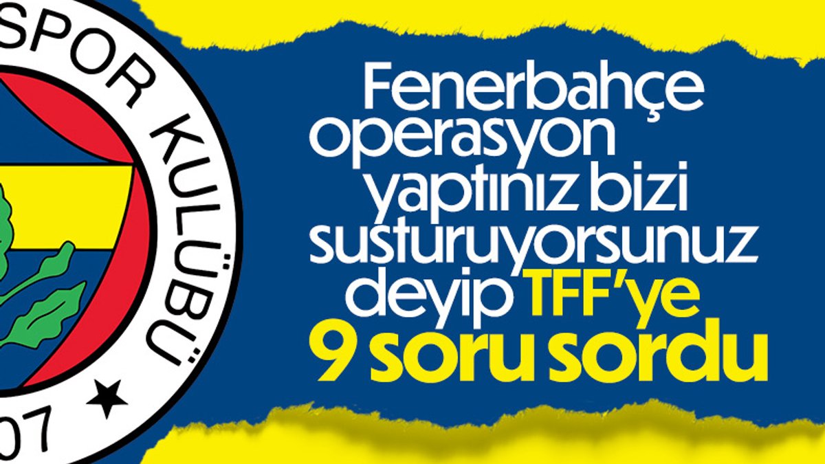 Fenerbahçe'den hakem açıklaması