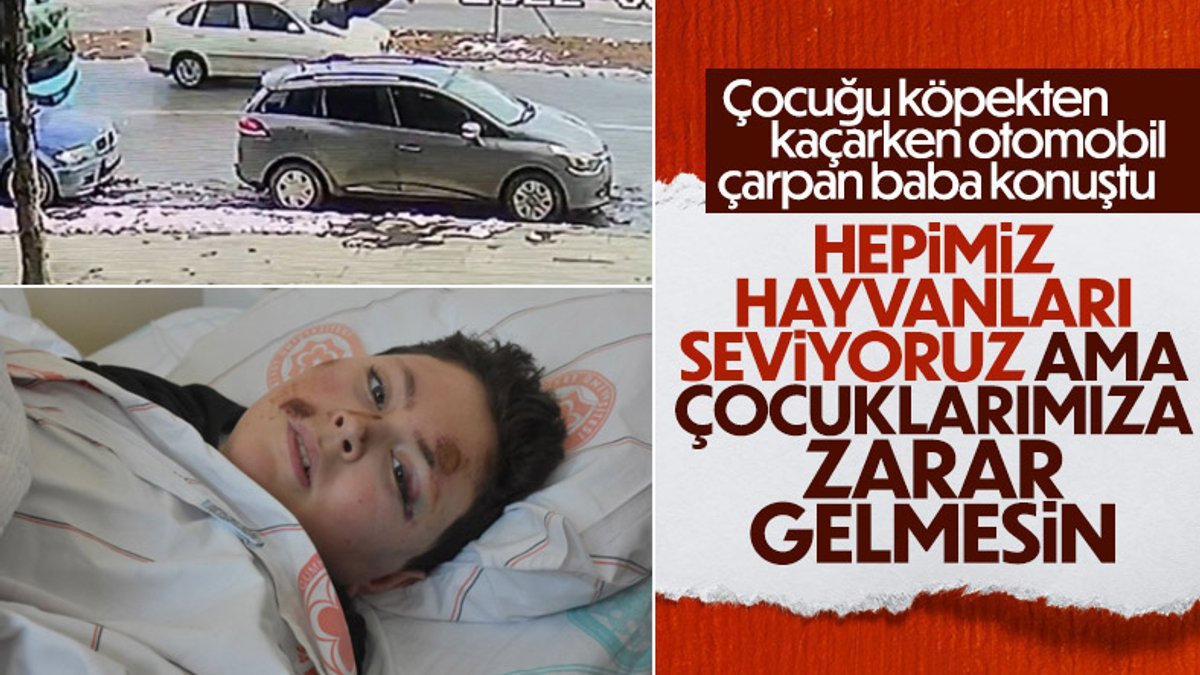 Sivas'ta köpekten kaçarken otomobilin çarptığı çocuk, hayati tehlikeyi atlattı