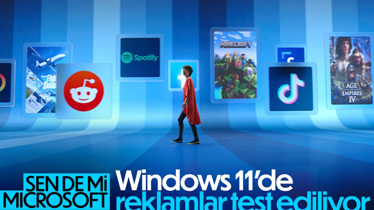 Microsoft, Windows 11'de reklam gösterecek