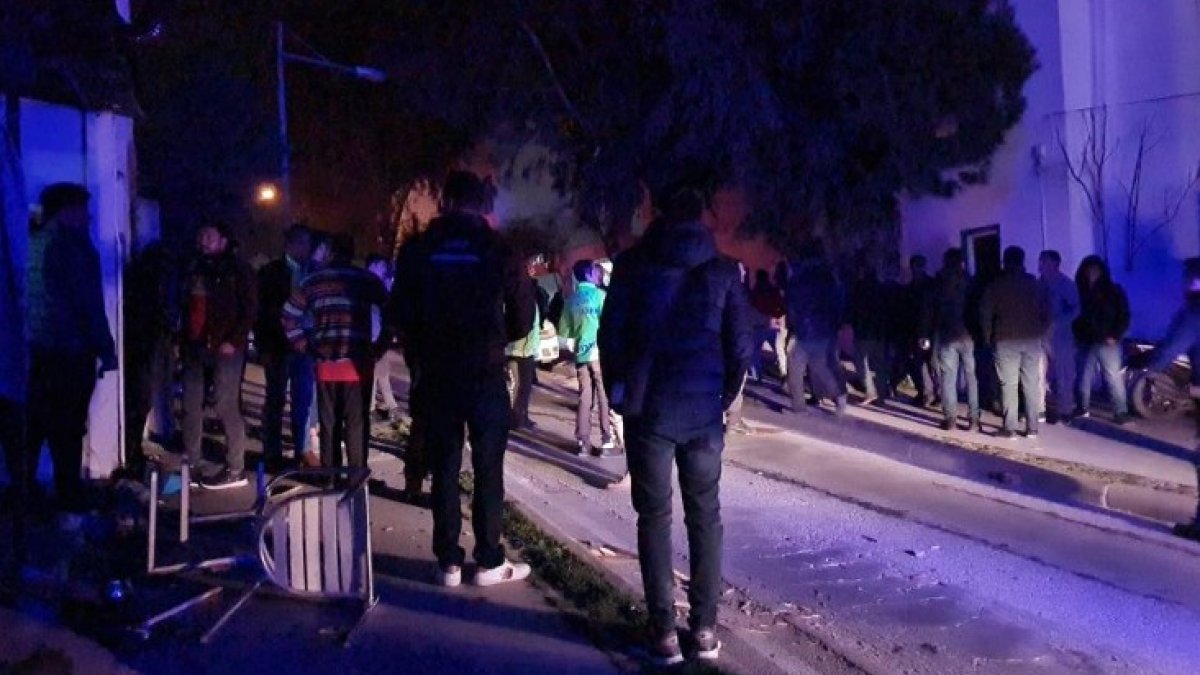 Bodrum'da cadde ortasında 40 kişi birbirine girdi