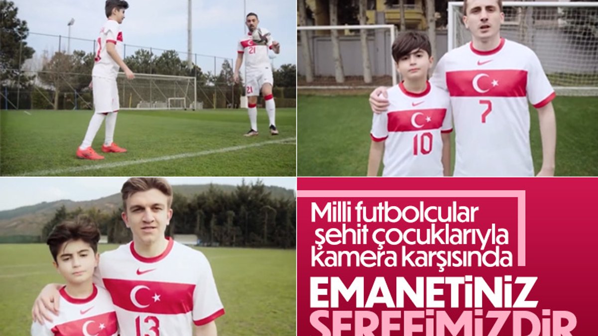 Milli futbolcular, 18 Mart Şehitleri Anma Günü videosu ile şehitleri andı