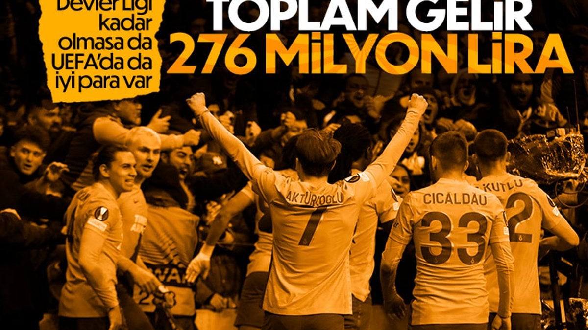 Galatasaray'ın UEFA'dan kazandığı para