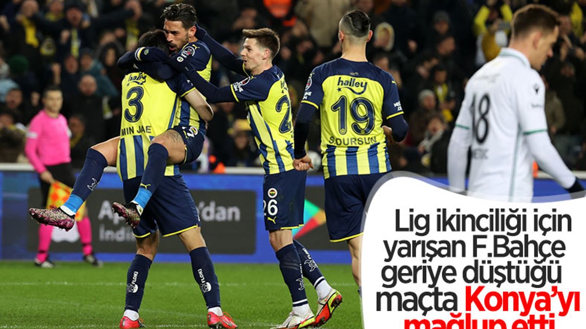 Fenerbahçe, Konyaspor'u 2 golle mağlup etti