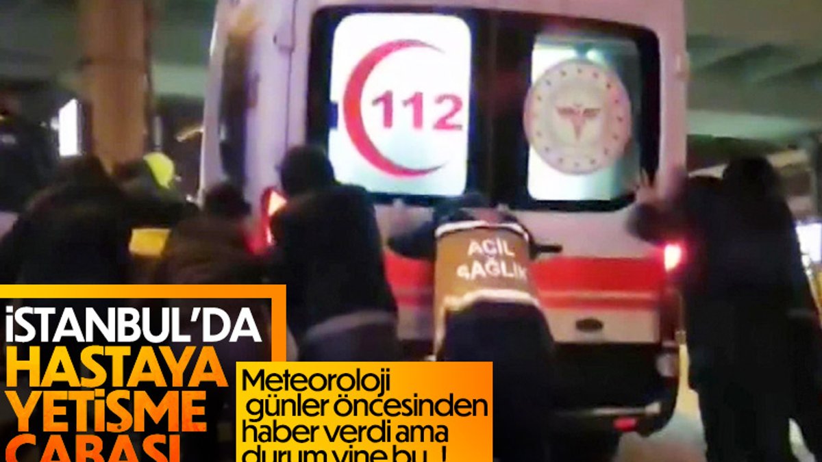 İstanbul'da, karlı yollarda sürücüler zor anlar yaşadı