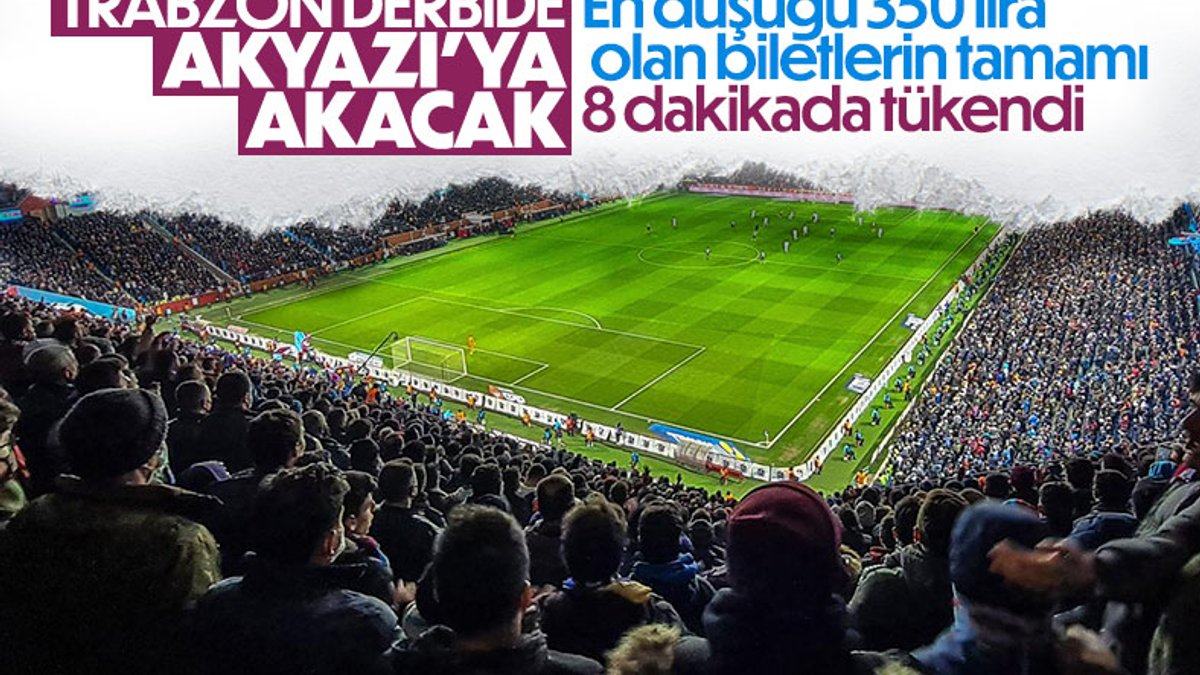 Trabzonspor - Beşiktaş maçının biletleri tükendi