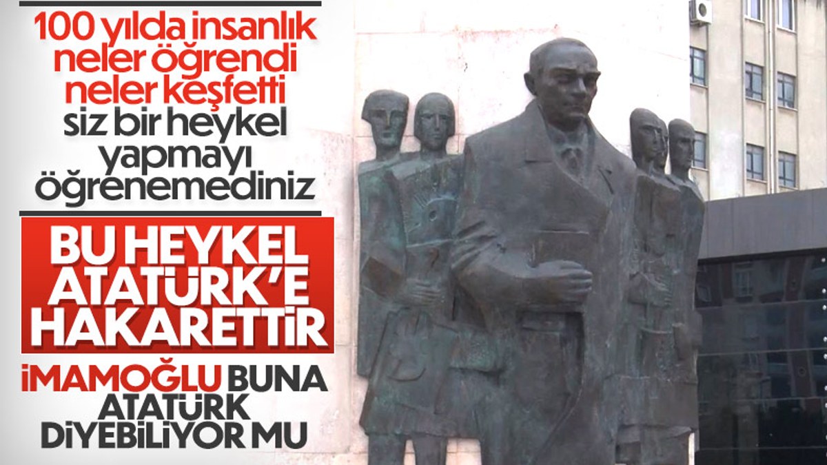 Bağcılar Meydanı'ndaki Atatürk Anıtı beğenilmedi