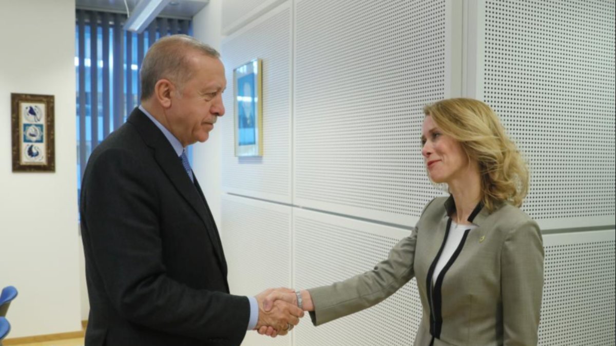 Cumhurbaşkanı Erdoğan, Estonya Başbakanı Kallas ile görüştü