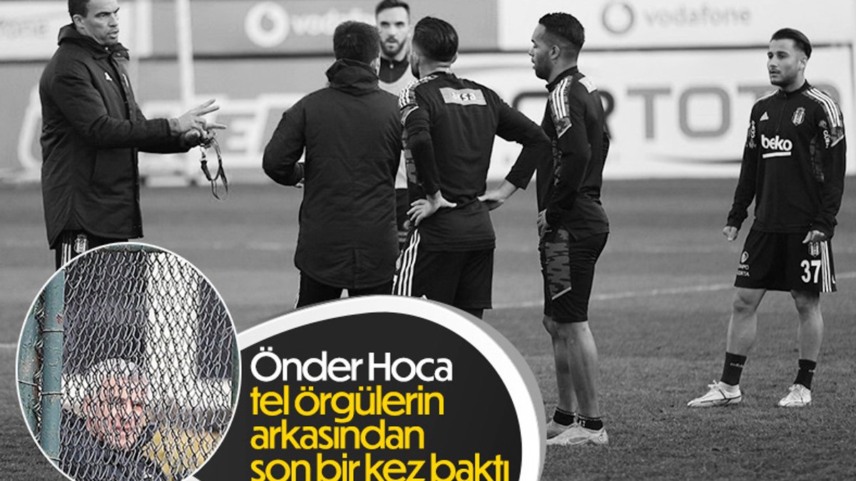 Önder Karaveli, Beşiktaş antrenmanını dışarıdan izledi