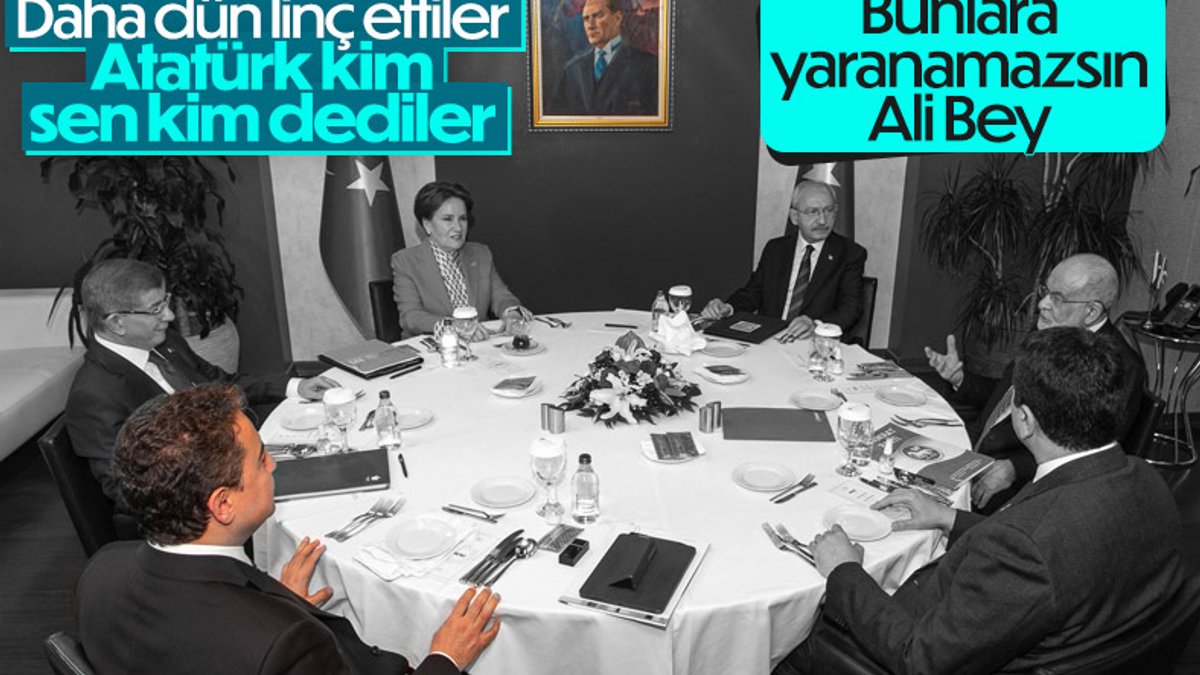 Muhalefet partilerinin toplantısında Atatürk ayrıntısı