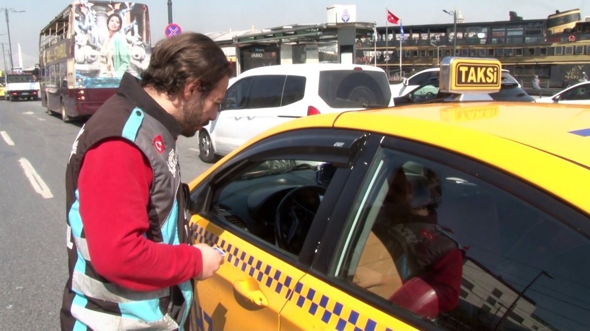 Eminönü’nde yolcu seçen taksiciye ceza