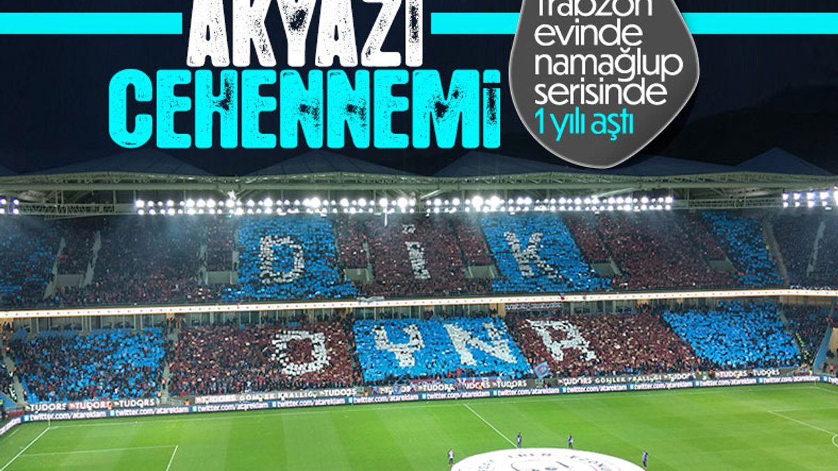 Trabzonspor Akyazı'da 387 gündür yenilmiyor