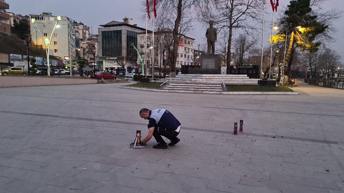 Zonguldak'ta Ramazan topu yerine ses bombası atıldı