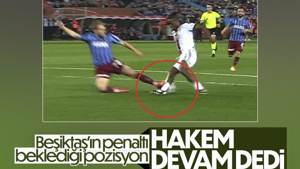 Beşiktaş'ın penaltı beklediği an