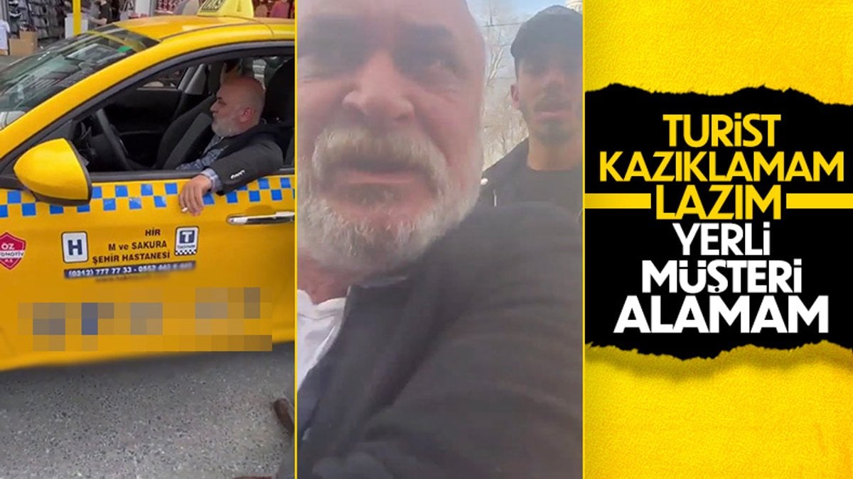 Fatih'teki taksici turist almak için geri çevirdiği vatandaşı darbetti