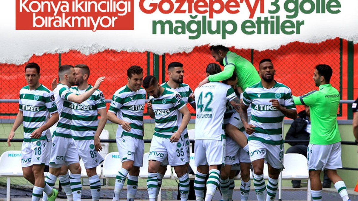 Konyaspor, Göztepe'yi 3 golle mağlup etti