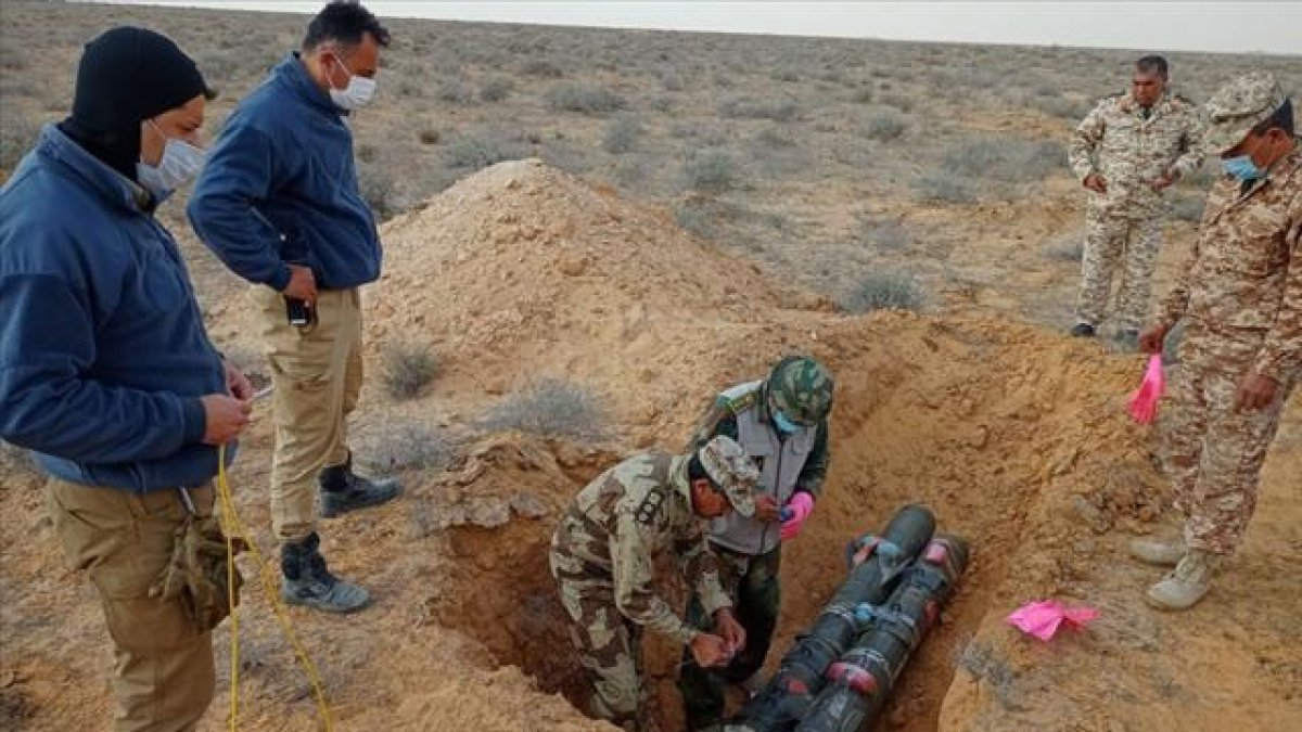 Libya'da 7 ton mühimmat imha edildi