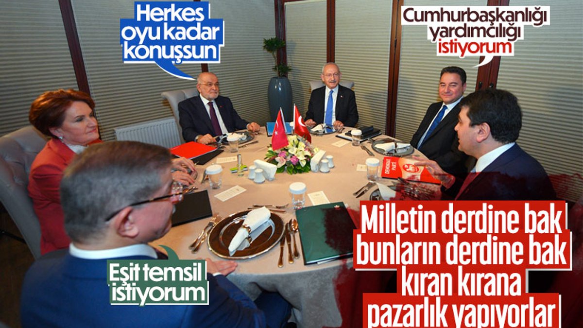 Ali Babacan ve Ahmet Davutoğlu'nun talepleri 6'lı ittifakta olay çıkardı
