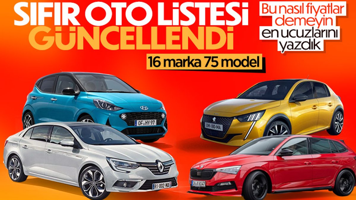 Türkiye'de satılan en ucuz sıfır otomobiller: Nisan ayı güncel fiyat listesi