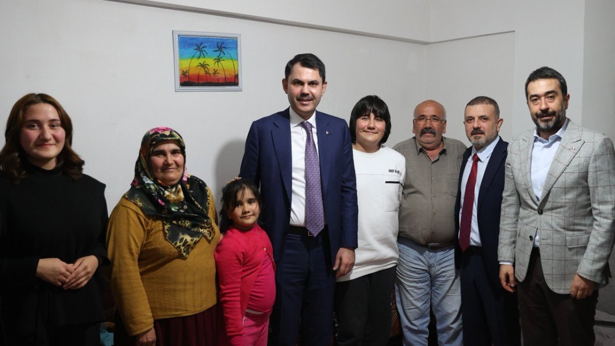 Murat Kurum, Sincan’da Aydın Ailesi'ni ziyaret etti