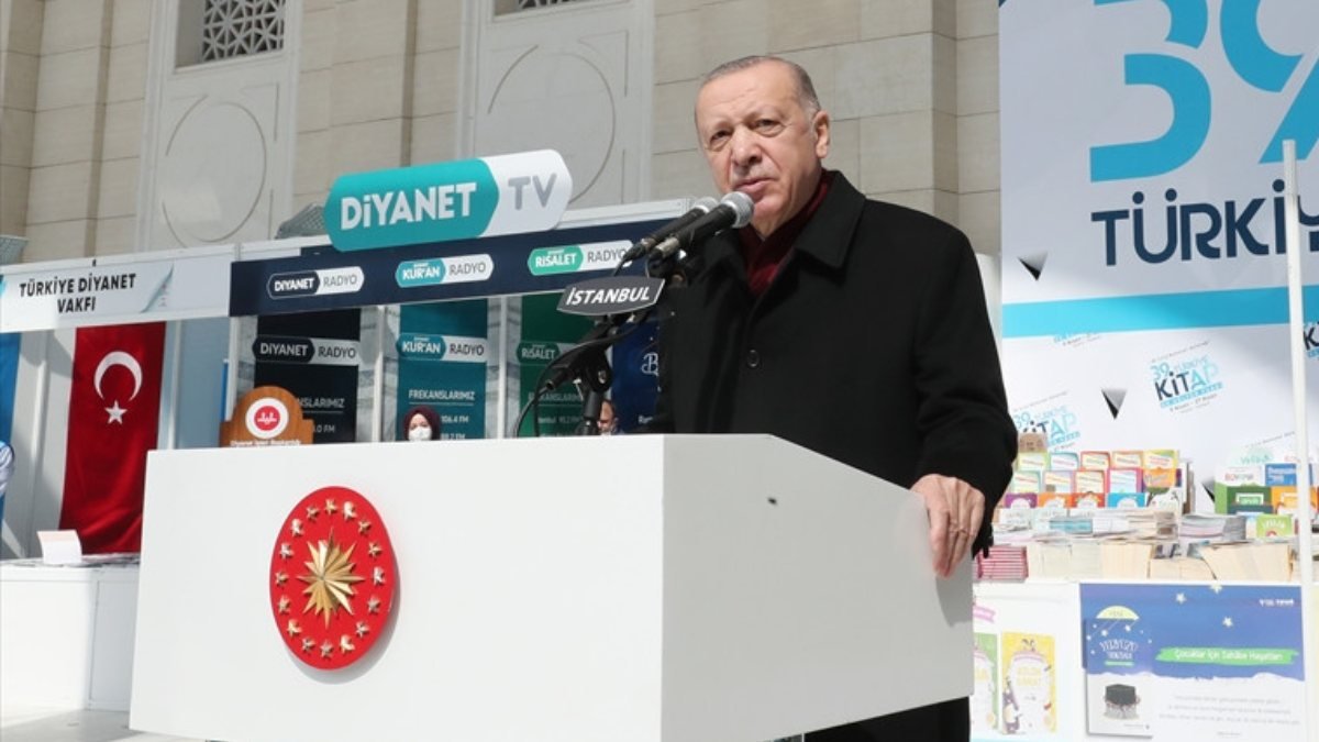 Cumhurbaşkanı Erdoğan, 39'uncu Türkiye Kitap ve Kültür Fuarı'nda konuştu