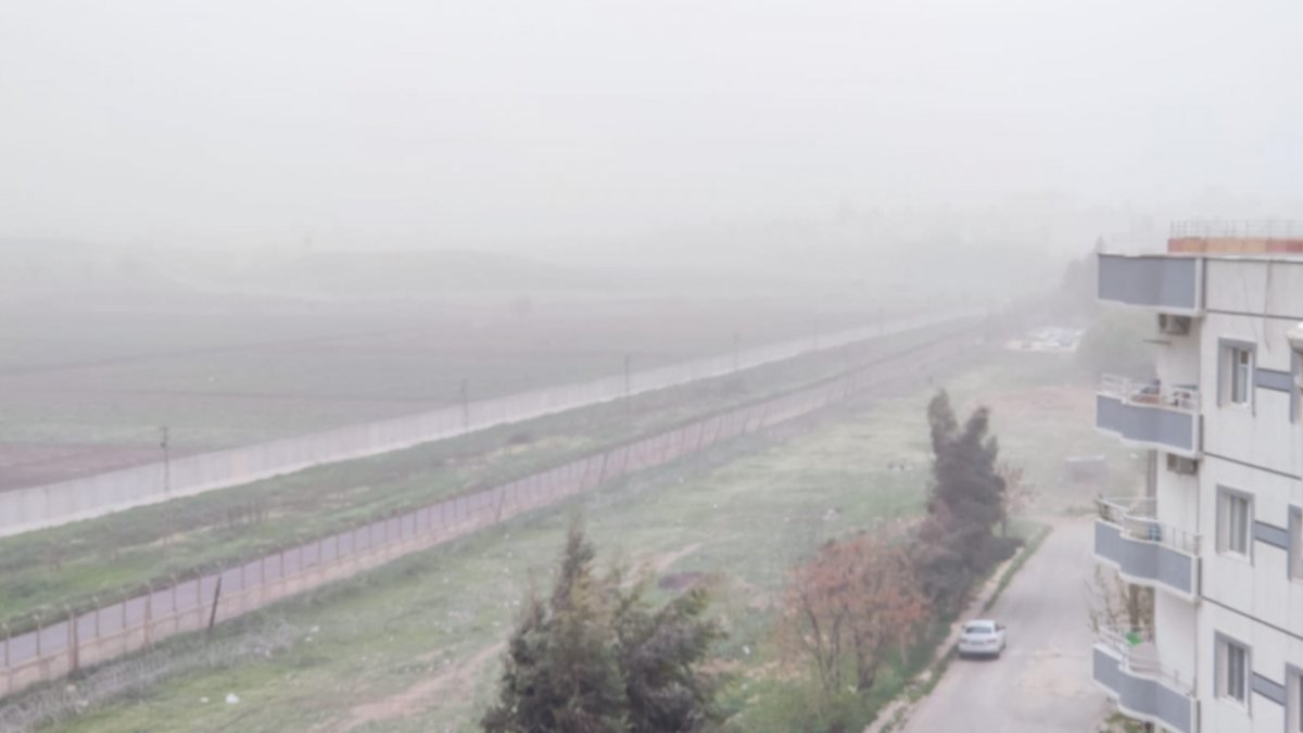 Güneyden gelen toz bulutları, Mardin'i terk etmedi