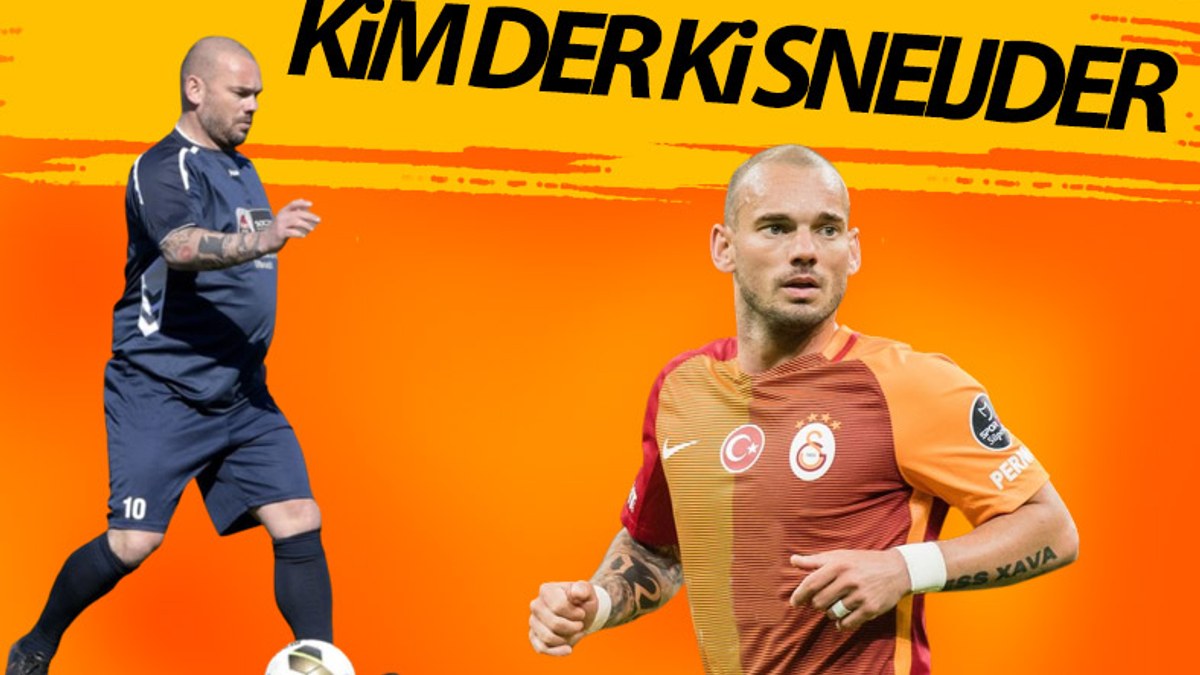 Ukrayna'ya destek maçında oynayan Sneijder, görünüşüyle şaşırttı
