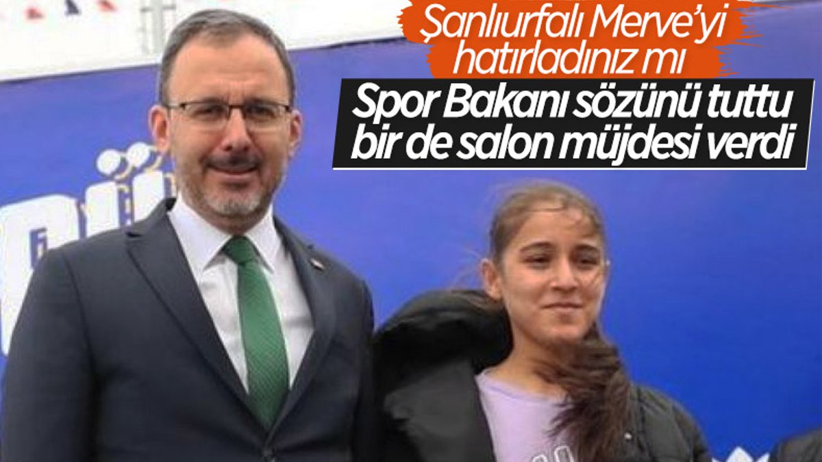 Gençlik ve Spor Bakanı Kasapoğlu, Merve Akpınar'la Şanlıurfa'da buluştu