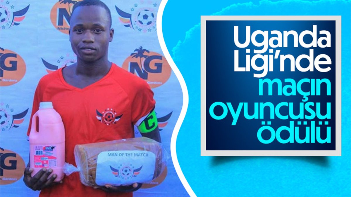 Uganda Ligi'nde maçın oyuncusuna ekmek ve süt verdiler