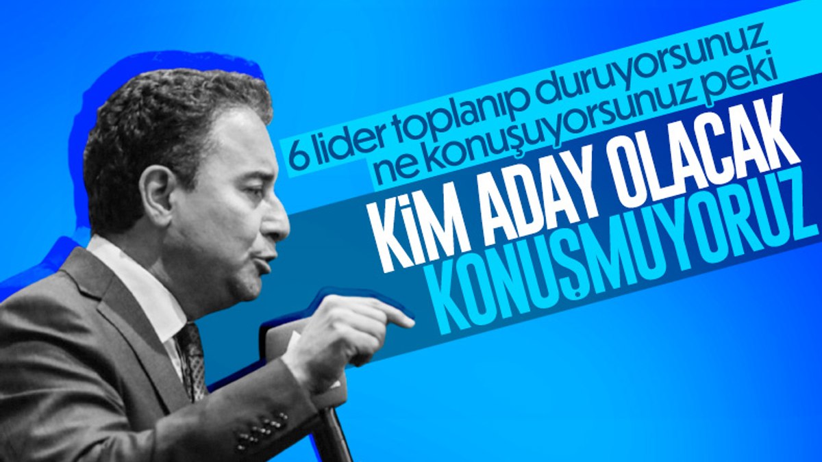 Ali Babacan: Seçim dönemine kadar cumhurbaşkanı adayını konuşmayacağız