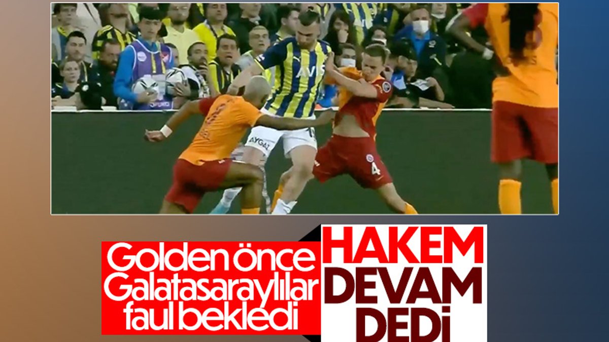 Galatasaray'dan gol öncesi faul itirazı