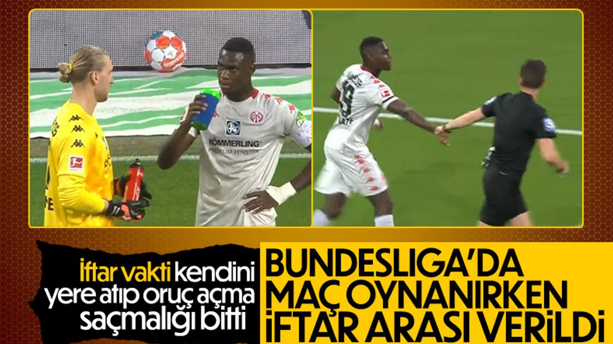 Hakem izin verdi, Moussa Niakhate orucunu açtı