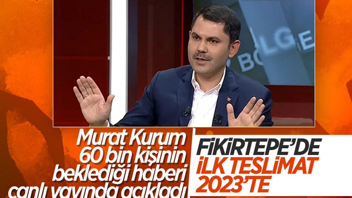 Murat Kurum, Fikirtepe'de konut teslimi için tarih verdi